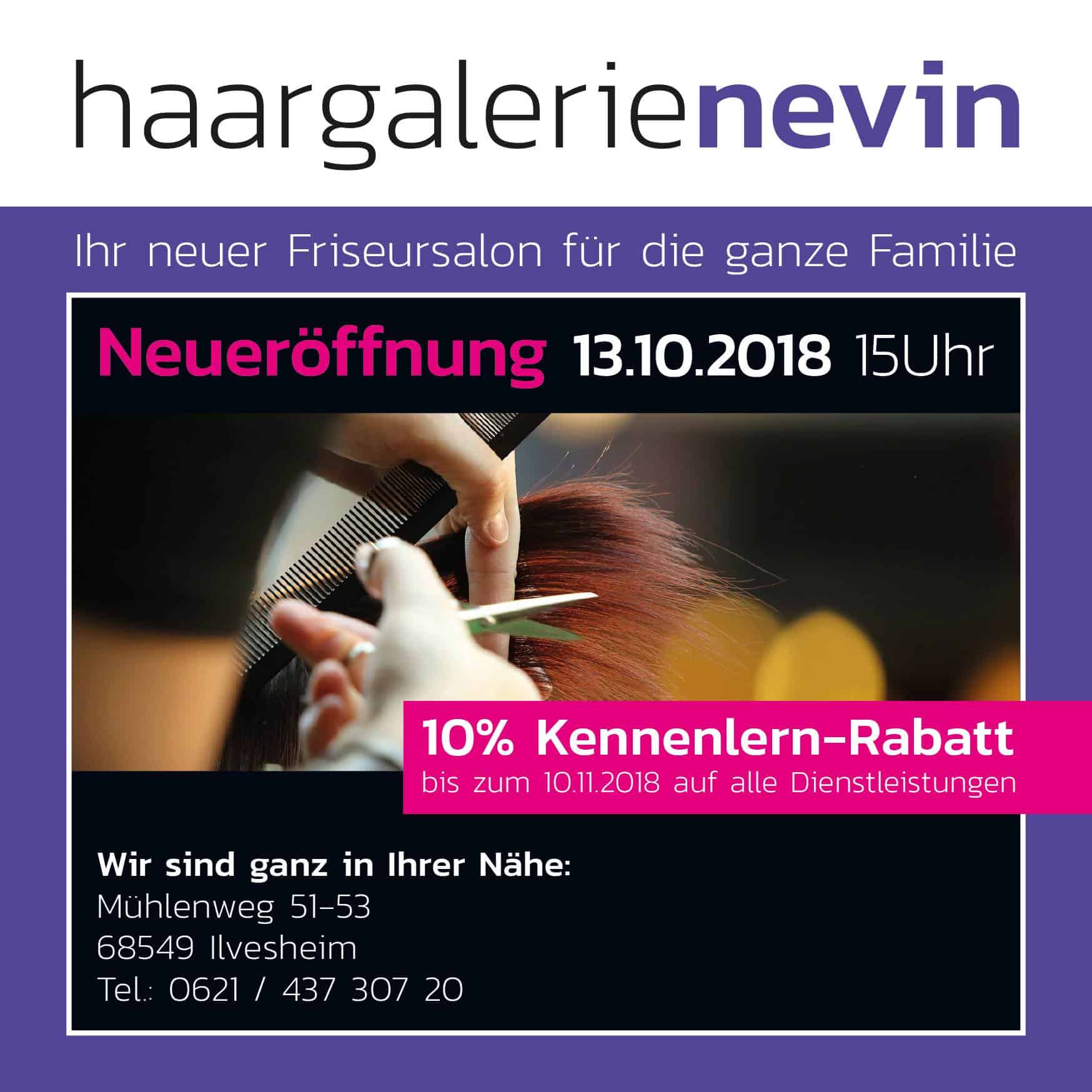 Haargalerie Nevin Eröffnungsangebot